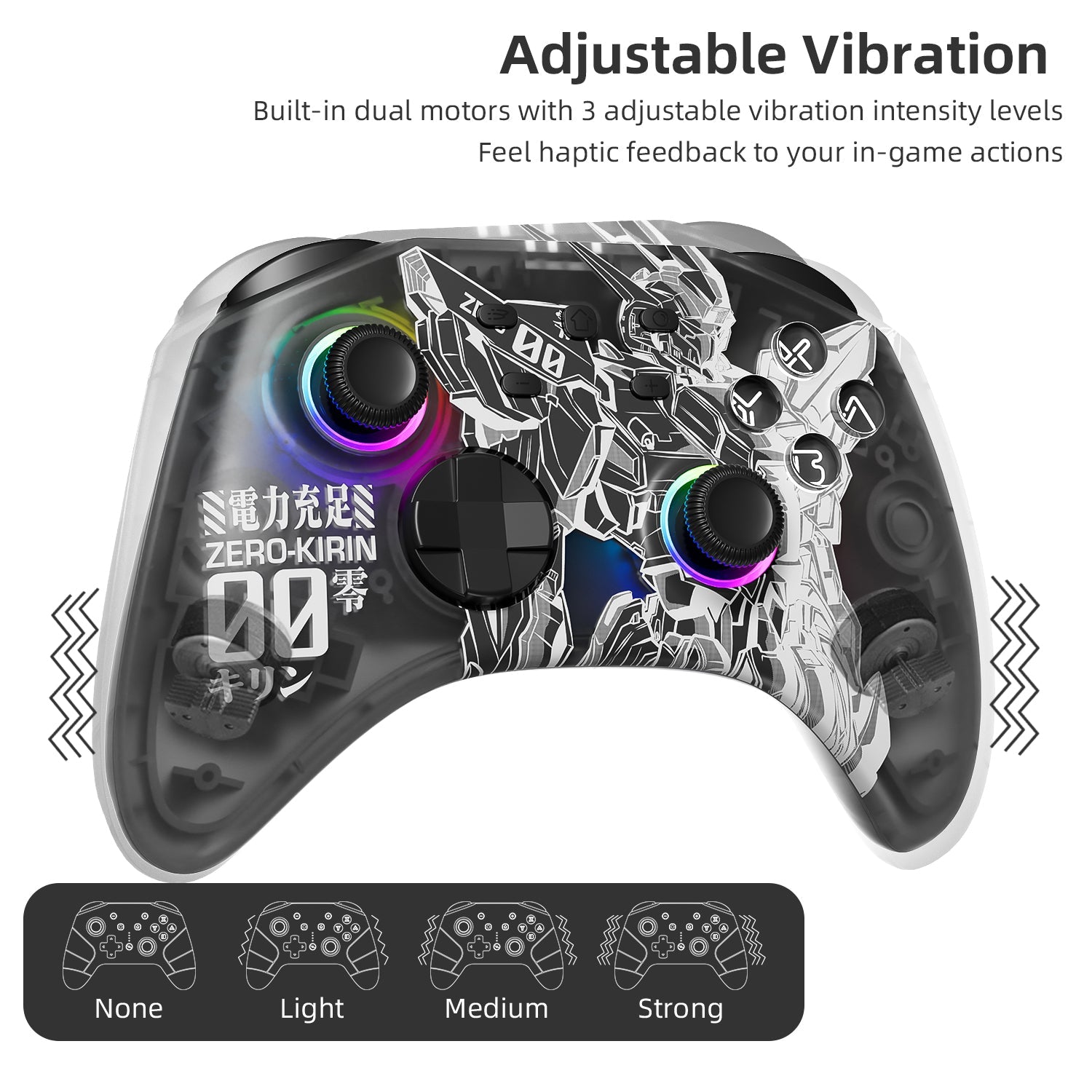 Mytrix Zero-Kirin Wireless Pro RGB Controller With Programmable Back Buttons Mytrix Zero-Kirin Wireless Pro RGB Controller With Programmable Back Buttons